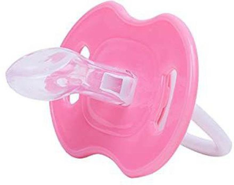 Lilz caress Non-Toxic BPA-Free Silicone Safe and Flexible Soft Nipple Baby Pacifier - Pack of 2- VN70 Soother  (Pink)
