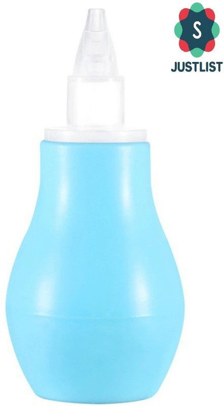 Justlist Silicone Newborn Baby Children Nose Aspirator Toddler Nose Cleaner Infant Vacuum Sucker Soft Tip Cleaner - Yellow Manual Nasal Aspirator  (Blue)