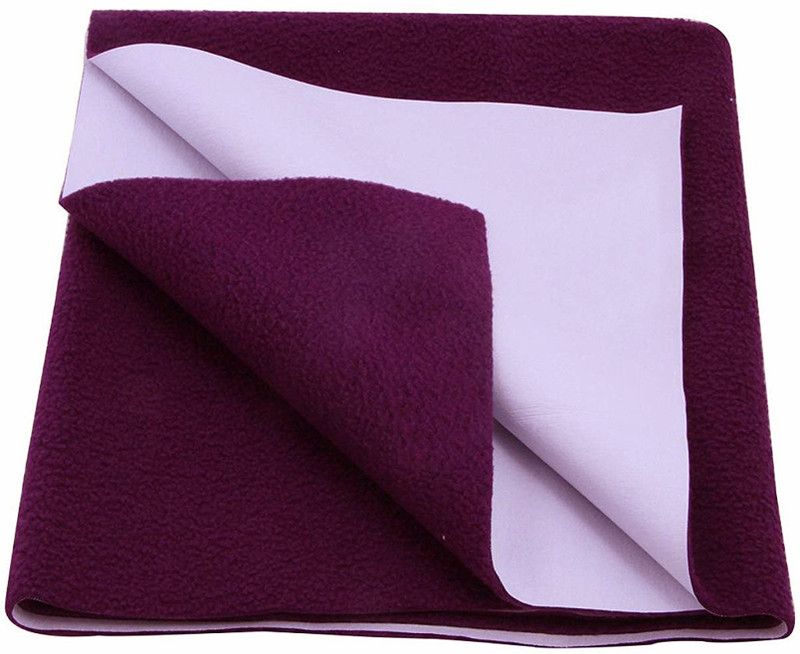 LITHARA Fleece Baby Bed Protecting Mat  (Rani Pink, Small)