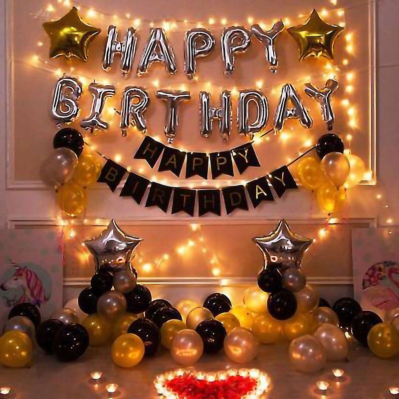 green world decor Birthday Combo  (Set of 108)