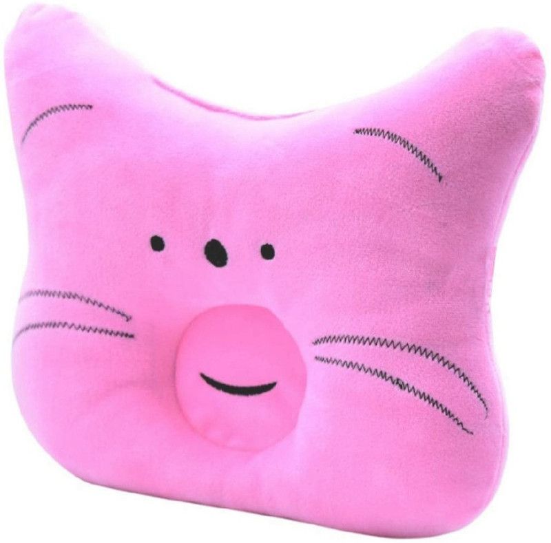 MOM & SON Cotton Animals Baby Pillow Pack of 1  (Pink)