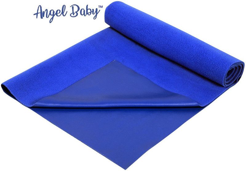 Angel Baby Cotton Baby Bed Protecting Mat  (Royal Blue, Large)