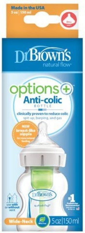 Dr. Brown's PP Options+ Wide-Neck Bottle, 1-Pack - 150 ml  (White)