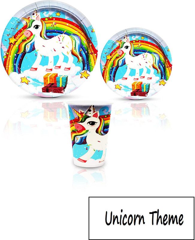 party owl Birthday Party Cup and Plates Unicorn Ponny Horse Serves - 30 Guests  (Set of 90)