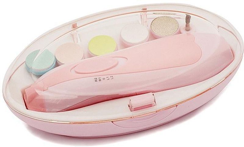ActrovaX New Baby Nail File Electric,Baby with 6 Grinding Heads Safe
