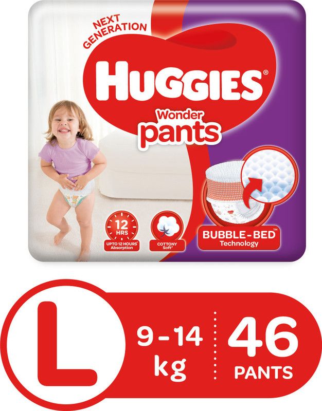 Huggies Wonder Pants Diapers - L  (46 Pieces)