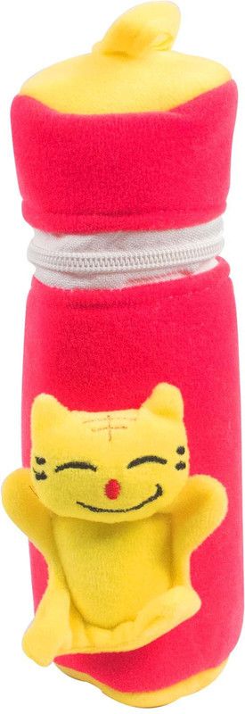 OLE BABY Cute Character Plush Bottle Cover  (Yellow)