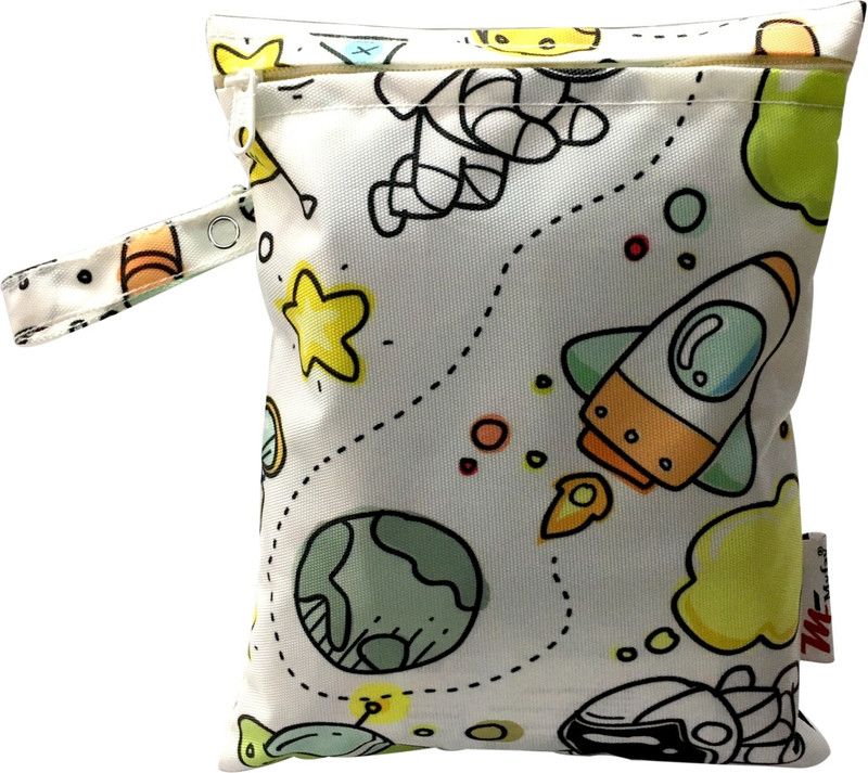 MY FAV White Space Print Multiutility Wet Dry Pouch / Diaper Bag / Travel Pouch / Travel Kit Diaper Bag  (Multicolor)