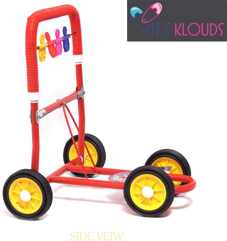 ITS KLOUDS Musical Activity Walker With Parent Rod  (Red)
