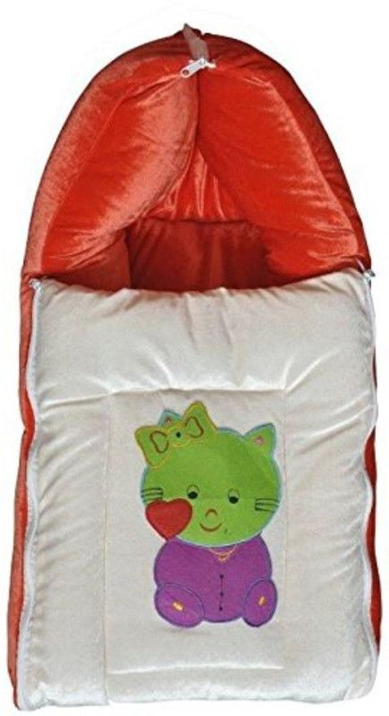 Teeny Weeny Velvet Baby Blanket Wrap Standard NA  (Fabric, Red)