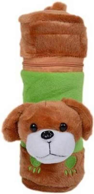 Little Warriors Baby Feeding Bottle Covers with Attractive Cartoon, 240ml  (Brown)