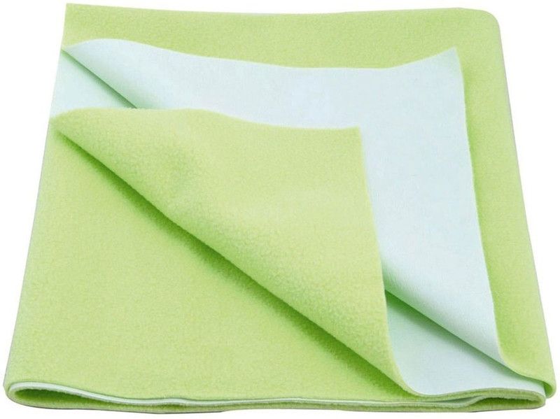 Cozy Dry Cotton Baby Bed Protecting Mat  (Pista, Large)