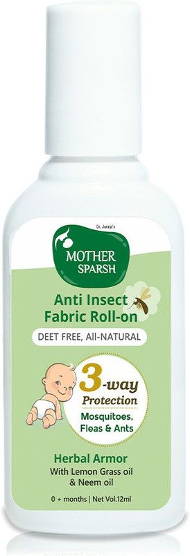 Mother Sparsh Natural Mosquito Repellent Fabric Roll-on for Babies  (2 x 12 ml)