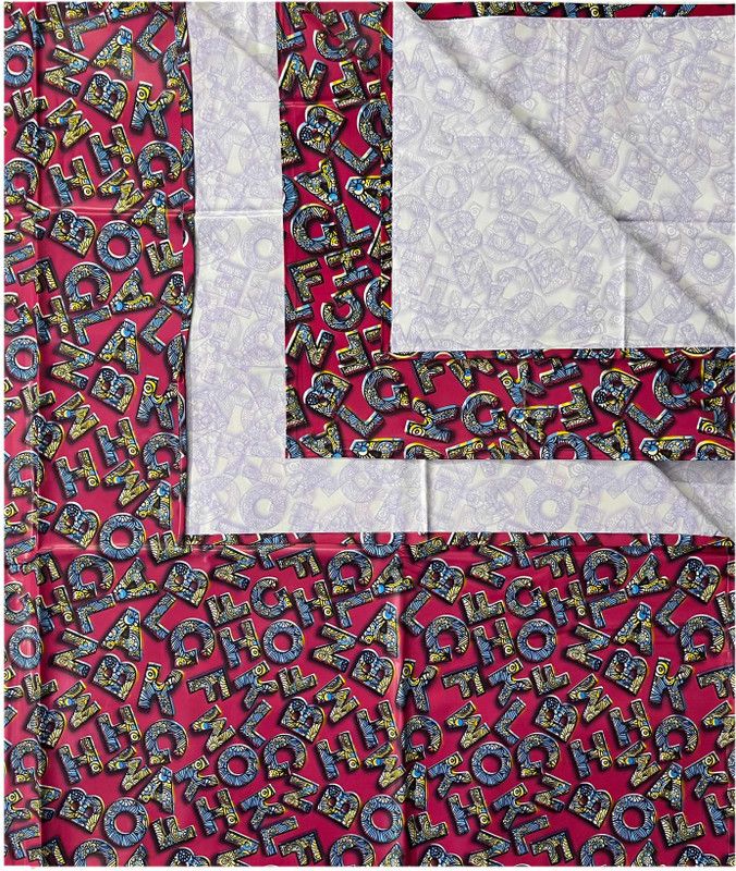 ECOSOFT Plastic Baby Bed Protecting Mat  (PINK LETTER, Extra Large)