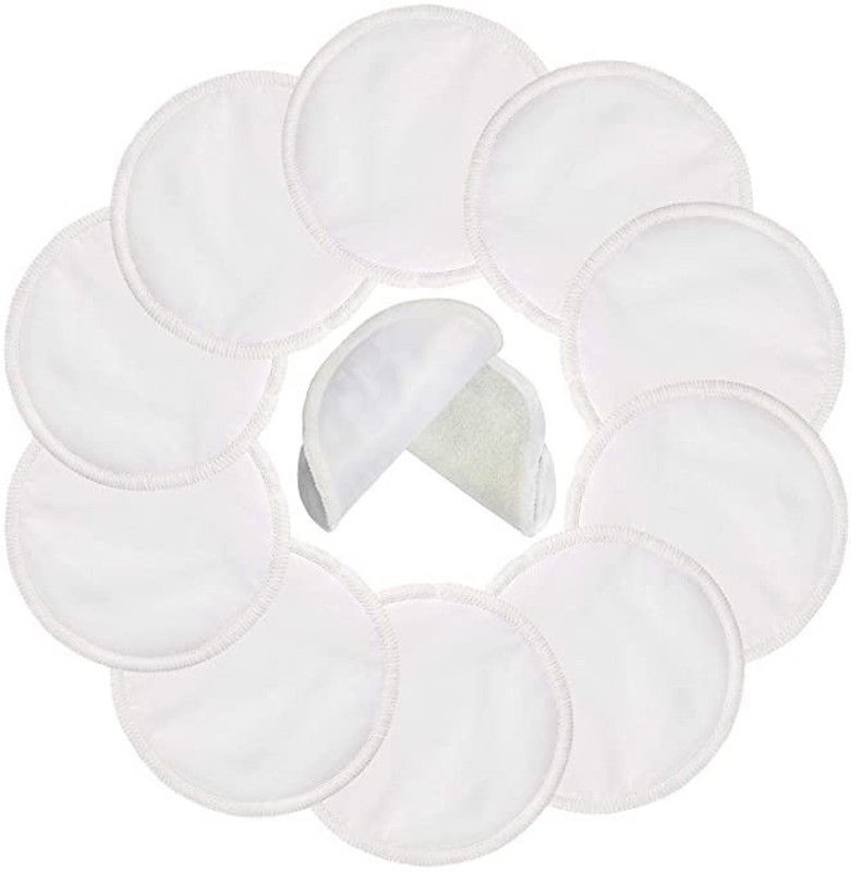 fastgear Nursing Cotton Milk Pads Reusable Washable Absorbent Comfort Fit Leak Proof28pc Nursing Breast Pad  (Pack of 28)
