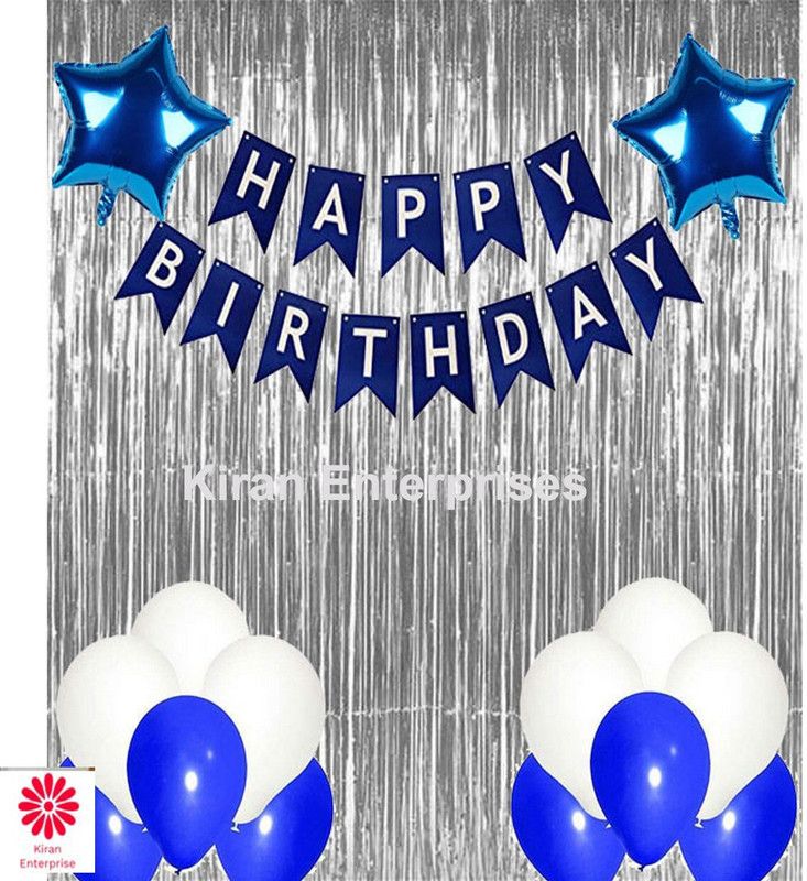 KIRAN ENTERPRISES Happy Birthday Party Decoration Combo ( Pack Of 35 )  (Set of 35)