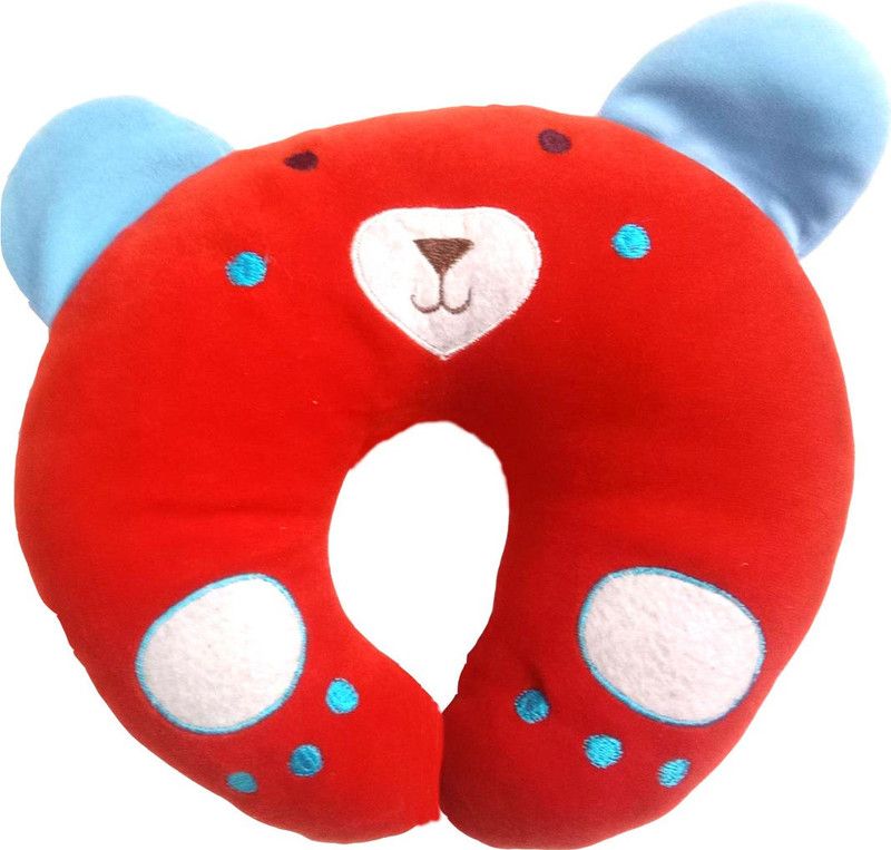 rahicosmatic Cotton Animals Baby Pillow Pack of 1  (Red)