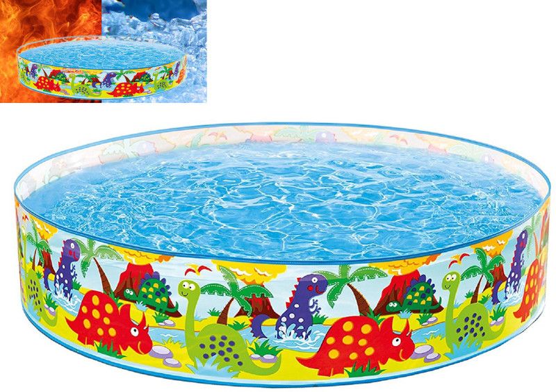 DINAARKAN 4 FEET BATH TUB CUM CIRCULAR POOL  (Multicolor)