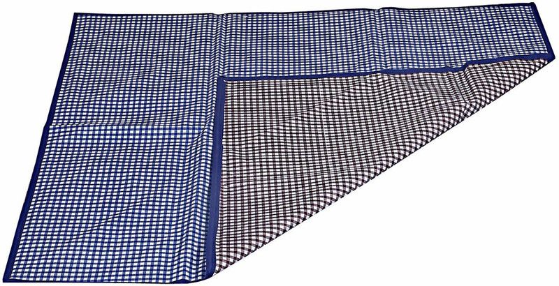 KUBER INDUSTRIES PVC (Polyvinyl Chloride) Baby Bed Protecting Mat  (Blue & Red, Free)