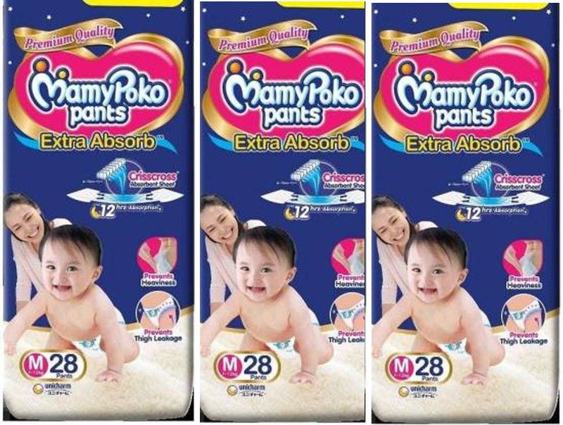 MamyPoko Extra Absorb Diapers - m 28 - M  (84 Pieces)