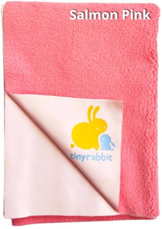 tinyrabbit Fleece Baby Bed Protecting Mat  (Pink, Medium)