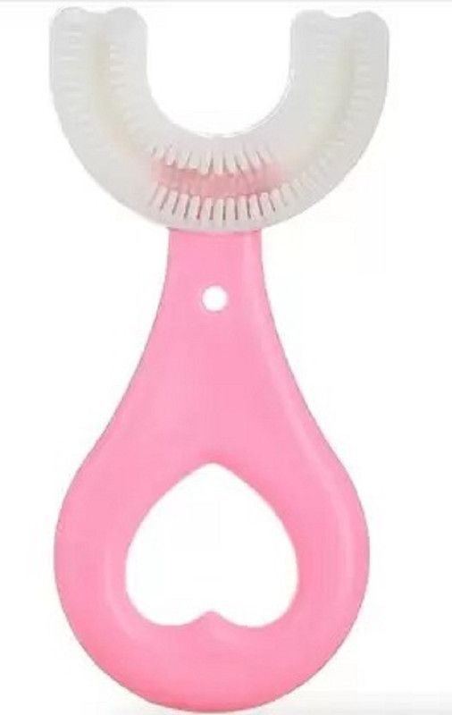 Mayanshi fashion Children Infrant Toothbrush 360 Degree U-shape Mouth-Cleaning Silicone Teether  (Multicolor)