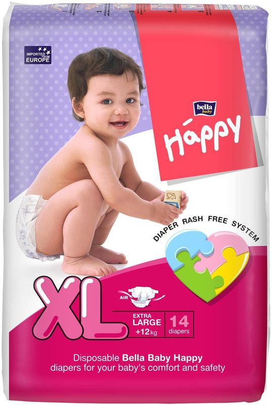 Bella BABY HAPPY DIAPERS - XL  (14 Pieces)
