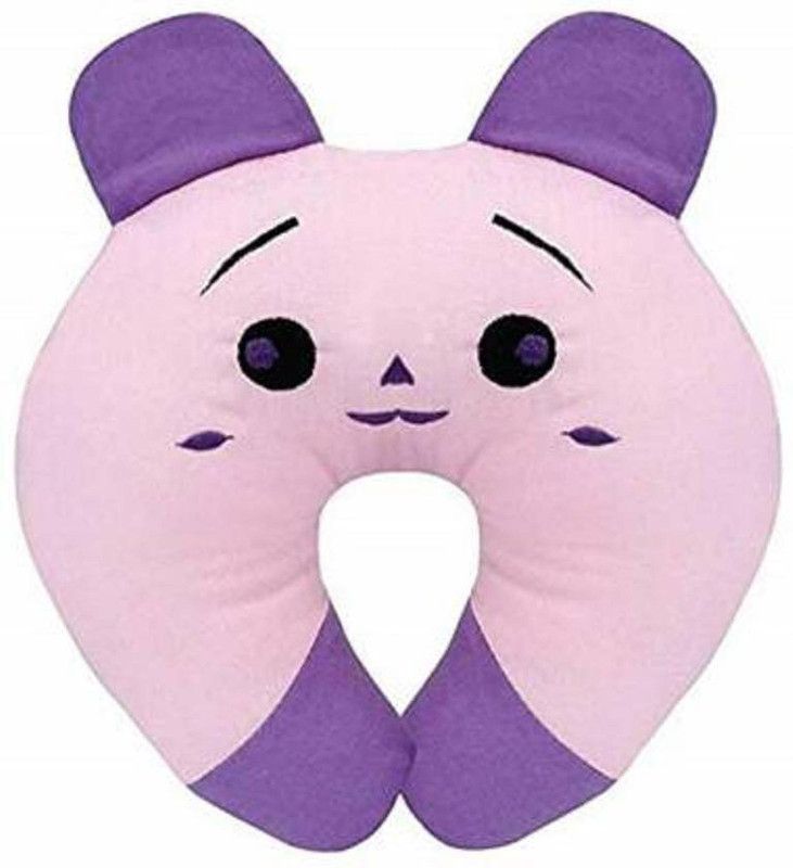 Mega Style Polyester Fibre Animals Baby Pillow Pack of 1  (Purple)