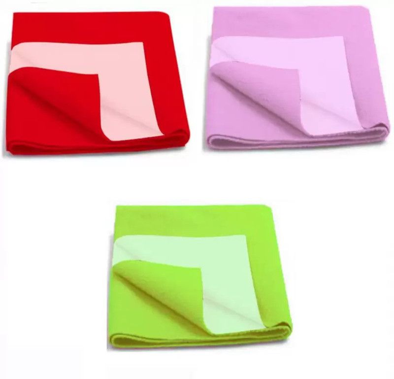 Cotton Baby Bed Protecting Mat  (RED, PURPLE, MINT GREEN, Small)