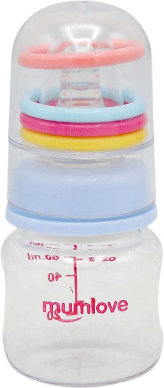 BABIQUE baby mommy feeding 60ml bottle -pink - 60 ml  (Blue)