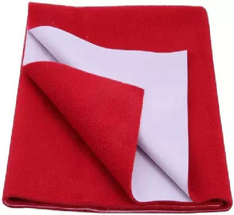 VIEWERSINDIA Rubber Baby Bed Protecting Mat  (Red, Medium)