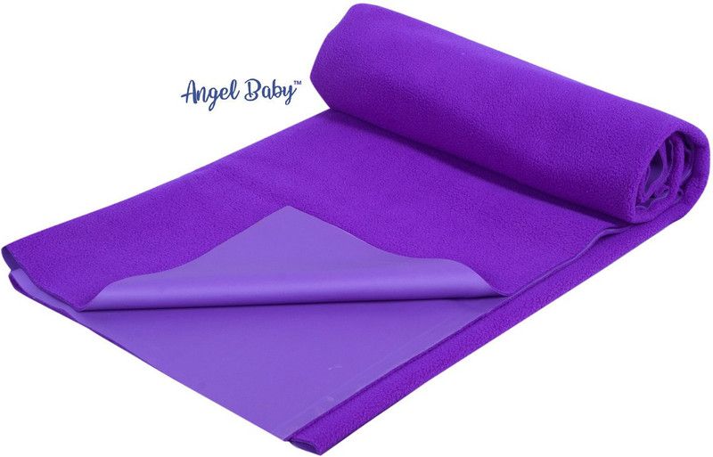 Angel Baby Cotton Baby Bed Protecting Mat  (Purple, Large)