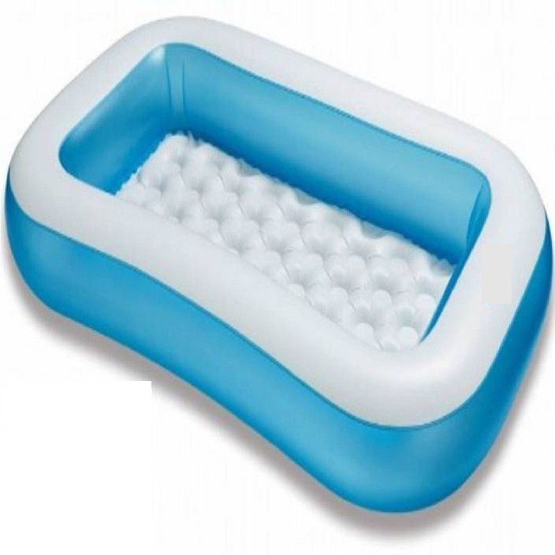 DINAARKAN 5 FEET BATH TUB CUM RECTANGULAR POOL  (White, Blue)