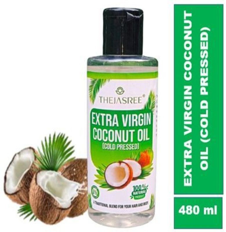 THEJASREE HERBALS Virgin Coconut Oil (Cold Pressed)  (480 ml)