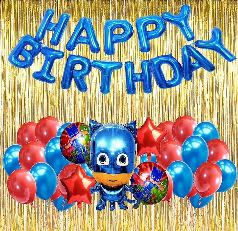 NVRV HAPPY BIRTHDAY DECORATION COMBO FOR KIDS & ADULTS BIRTHDAY PARTY SUPPLIES  (Set of 48)