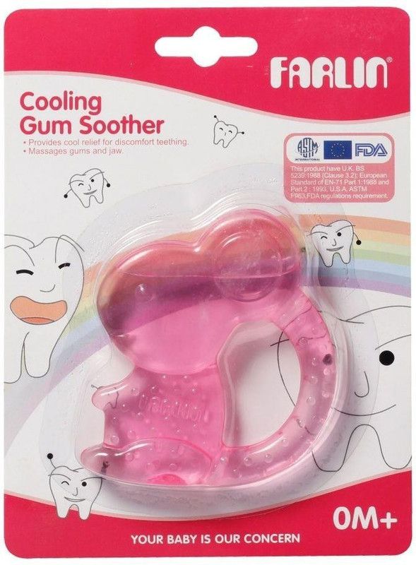 FARLIN Cooling Gum Soother-Rabbit (Pink) Soother  (Pink)