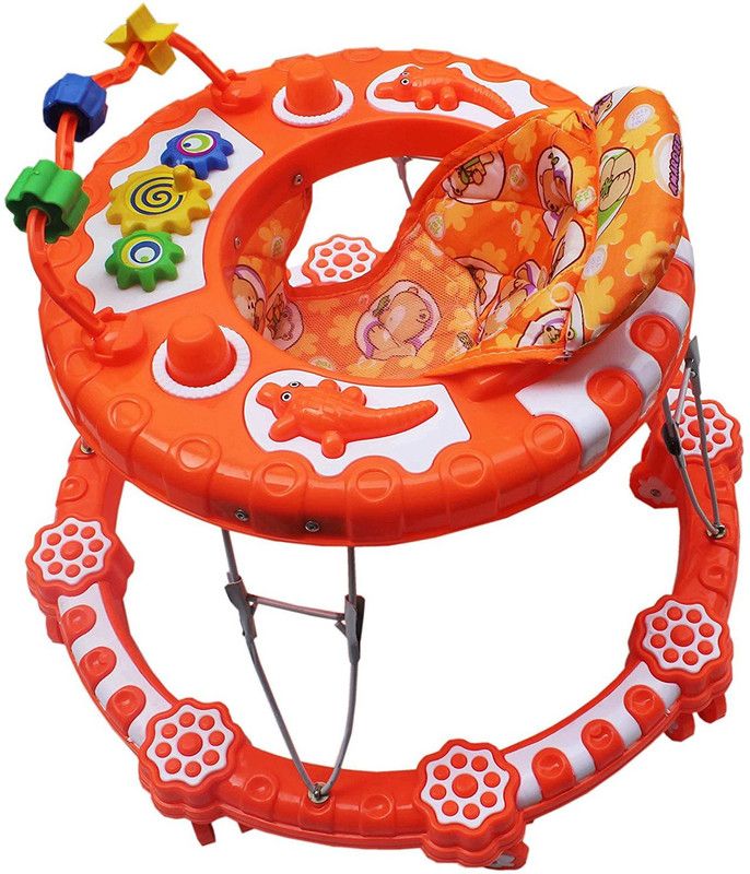 Babyjoys Musical Activity Walker  (Orange)