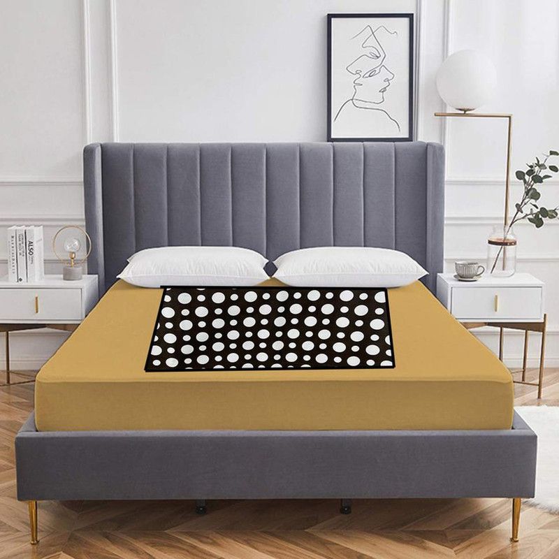 JM Homefurnishings PVC (Polyvinyl Chloride) Baby Bed Protecting Mat  (Black, White, Extra Large)