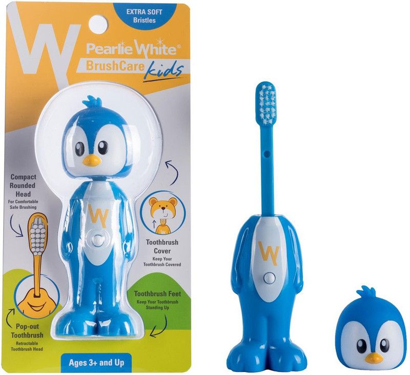 pearlie white BrushCare Kids (Penguin) Extra Soft Toothbrush