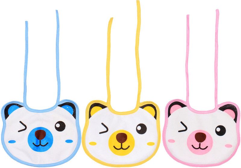 OLE BABY Bib Easily Clean Comfortable Soft Baby Bibs Keep Stains Off after Meals with Babies or Toddlers  (Multicolor)