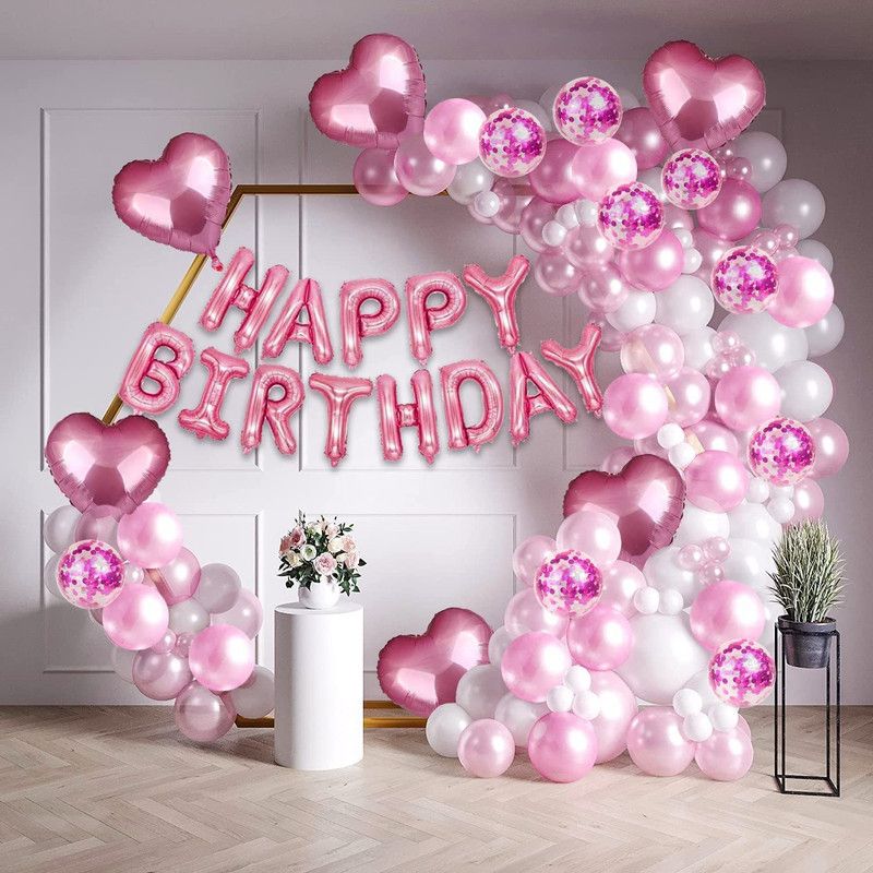 decokart Happy Birthday Decorations For Girls Combo Kit-pack of 41  (Set of 41)