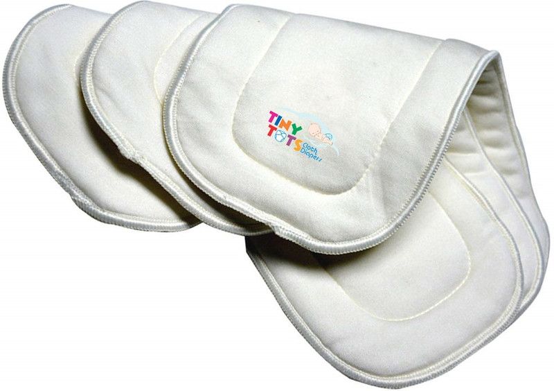 Salma's Tinytots Baby Bamboo Inserts for Cloth Diapers- 4 Layered - Set of 3 - M - L  (3 Pieces)