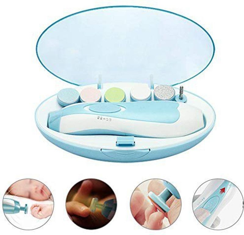 PRATYANG New Baby Nail File Electric,Baby with 6 Grinding Heads Safe-X24(Multicolor)