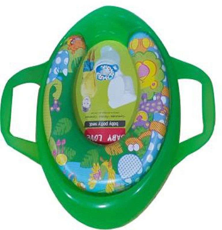 moms angel Honey bee Cushioned seat with Handle Potty Seat Potty Seat  (Green)