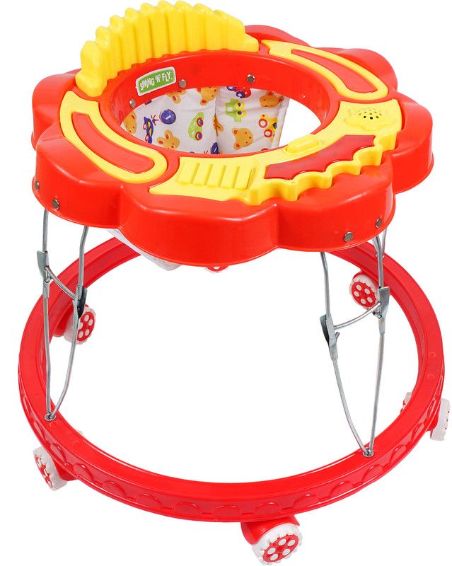 SWING 'N' FLY Musical Activity Walker  (Red)