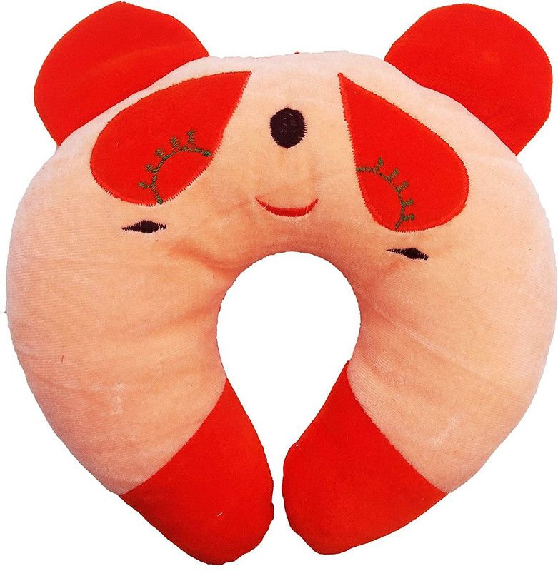 MOM & SON Polyester Fibre Animals Baby Pillow Pack of 1  (Orange)