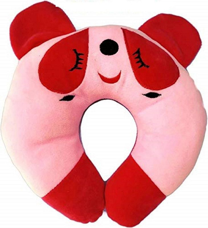 PADDY BABY Foam Animals Baby Pillow Pack of 1  (Red-Pink)