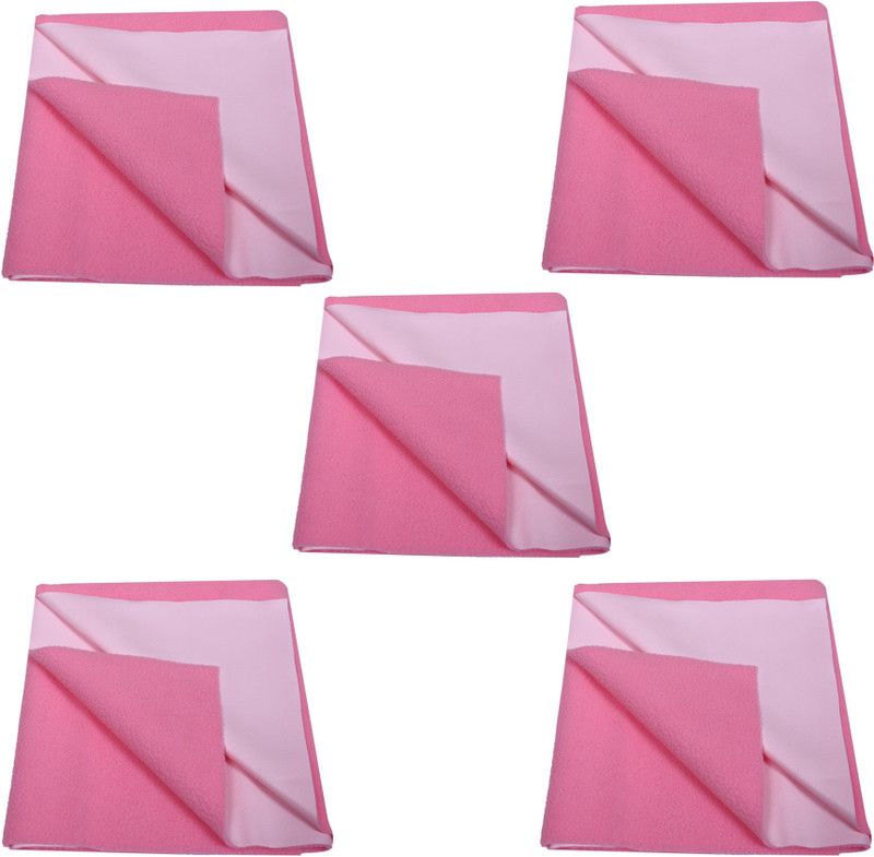 Cotton Baby Bed Protecting Mat  (Pink, Small)