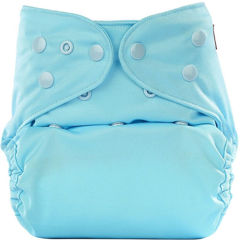 OM 100% Premium Cloth Diapers for Babies Washable, (1 Diaper + 2 Insert )Pack of 1