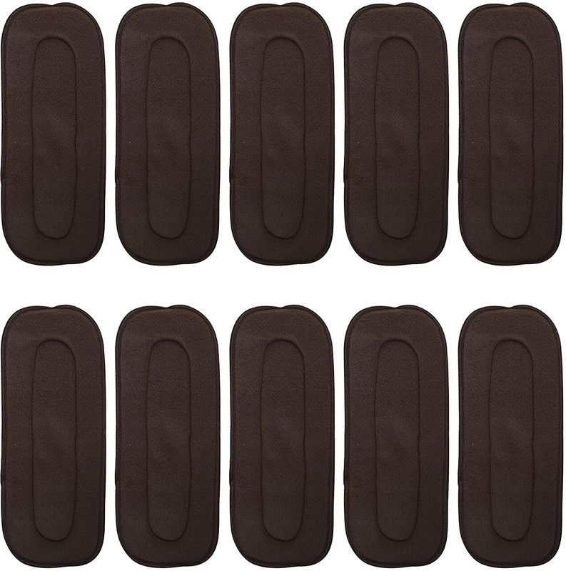 topgifties Grey Insert 5Layer Reusable &Washable ClothDiaper Liner Pad for Baby(Set Of 10)
